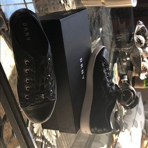 DKNY court sneaker diamond quilted Napa leather